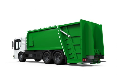Various types of waste being sorted for recycling