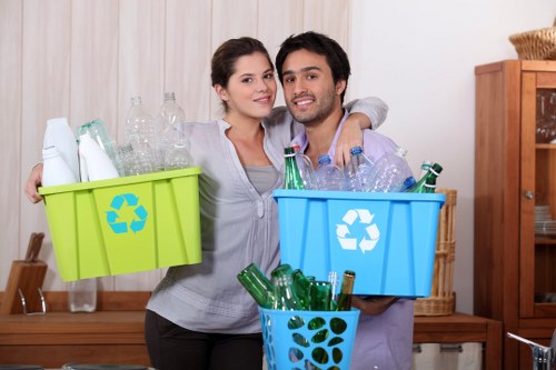 Recycling and proper waste disposal with an enclosed skip in Muswell Hill