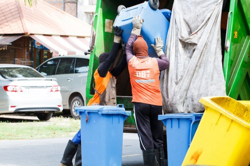 Environmental recycling efforts during house clearance in Muswell Hill