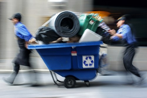 Electronic waste being recycled in Muswell Hill