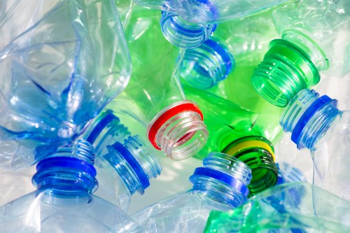 Proper waste disposal process in action
