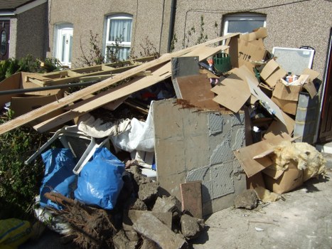 Local skip hire service vehicle in Muswell Hill