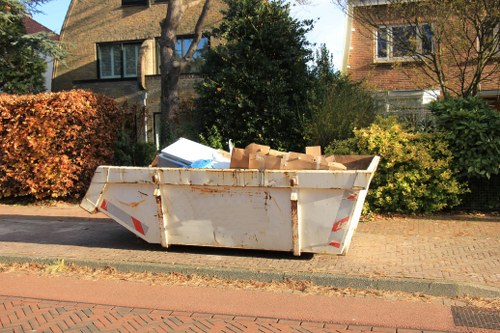 Muswell Hill commercial skip hire in action