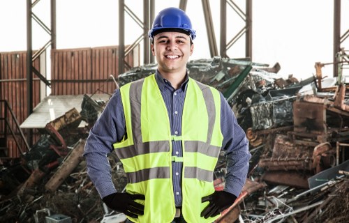 Recycling wooden materials from a construction project